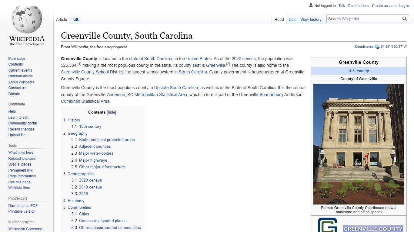 Greenville County, South Carolina - Wikipedia