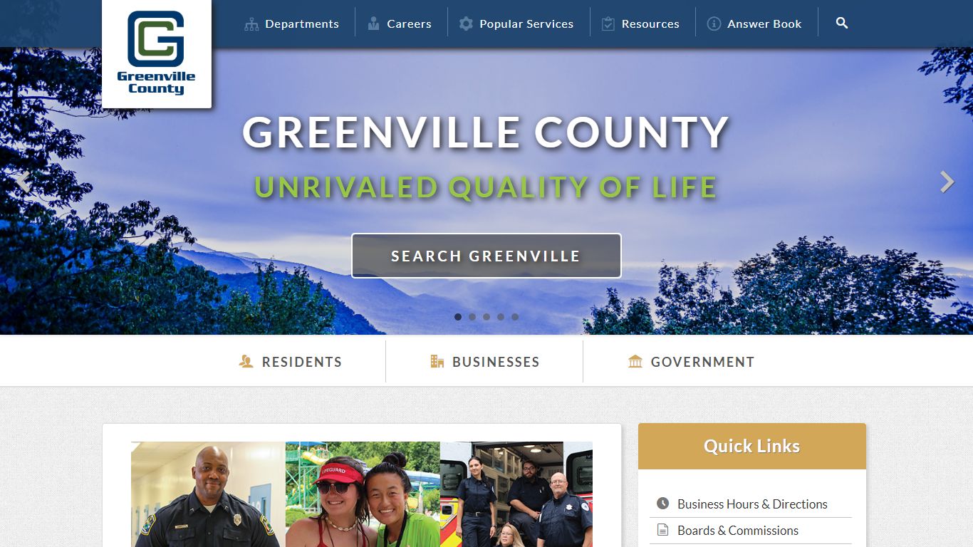 COUNTY OF GREENVILLE STATISTICAL INFORMATION